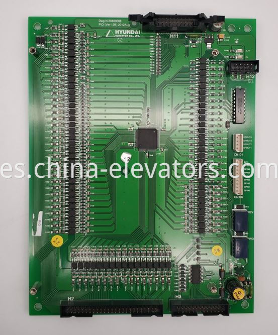 Tablero de PIO de ascensor Hyundai Ver1.8 / 20400068 Hyundai Elevator PIO Board Ver1.8 / 20400068